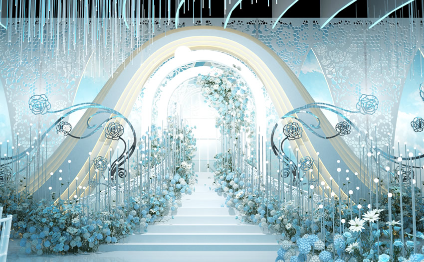 同心釡香烙馍村水晶厅效果展示